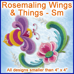 A Rosemaling Wings & Things Design Pack