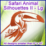 A Safari Animal Silhouettes II Design Pack