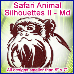 A Safari Animal Silhouettes II Design Pack