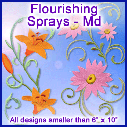 A Flourishing Sprays Design Pack