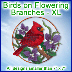 A Birds on Flowering Branches Design Pack