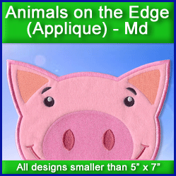 A Animals on the Edge (Applique) Design Pack