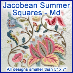 A Jacobean Summer Squares Design Pack