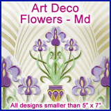 A Art Deco Flowers Design Pack
