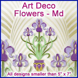 A Art Deco Flowers Design Pack