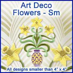 A Art Deco Flowers Design Pack