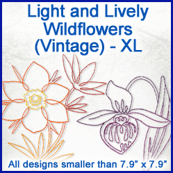A Light and Lively Wildflowers (Vintage) Design Pack
