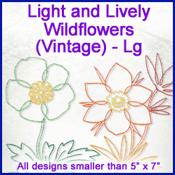 A Light and Lively Wildflowers (Vintage) Design Pack