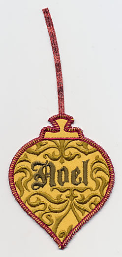 Noel Ornament (In-the-Hoop)