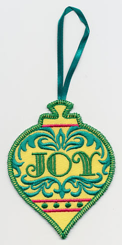 Joy Ornament (In-the-Hoop)