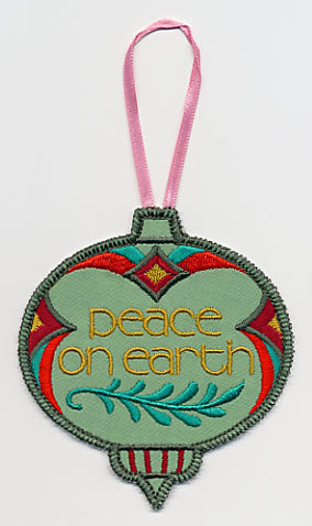 Peace on Earth Ornament (In-the-Hoop)