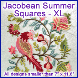 A Jacobean Summer Squares Design Pack