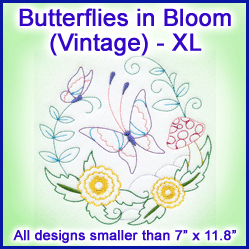 A Butterflies in Bloom (Vintage) Design Pack