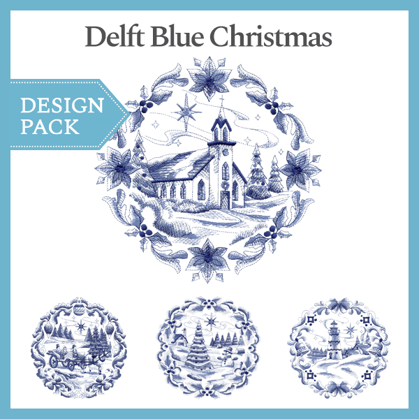 A Delft Blue Christmas Design Pack