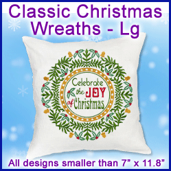 A Classic Christmas Wreaths Design Pack