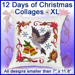 A Twelve Days of Christmas Collages Design Pack