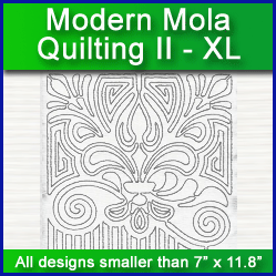 A Modern Mola Quilting II Design Pack
