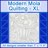 A Modern Mola Quilting Design Pack
