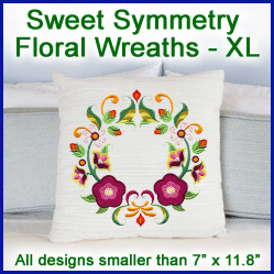 A Sweet Symmetry Floral Wreaths Design Pack