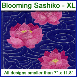 A Blooming Sashiko Design Pack