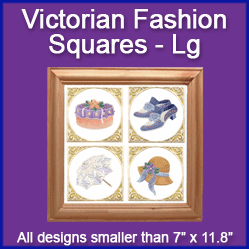 A Victorian Fashion Squares Design Pack