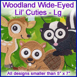 A Woodland Wide-Eyed Lil' Cuties Design Pack