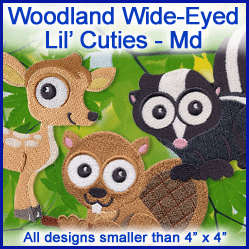 A Woodland Wide-Eyed Lil' Cuties Design Pack