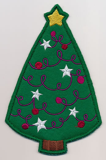 Christmas Tree Silverware Holder (In-the-Hoop)