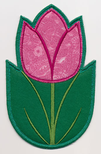 Tulip Silverware Holder (In-the-Hoop)