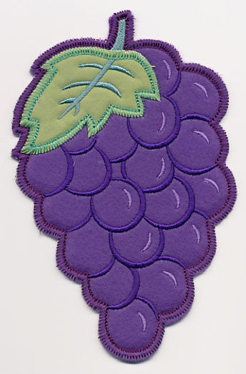 Bunch of Grapes Silverware Holder (In-the-Hoop)