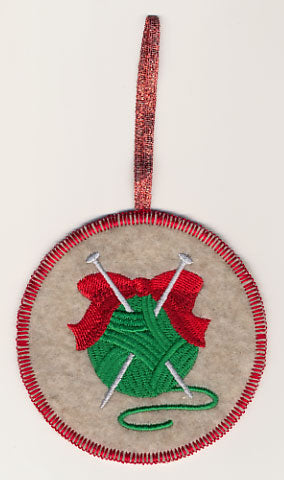 Knit a Little Christmas - Yarn Ornament (In-the-Hoop)