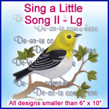 A Sing a Little Song II Design Pack