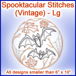 A Spooktacular Stitches (Vintage) Design Pack