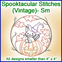 A Spooktacular Stitches (Vintage) Design Pack