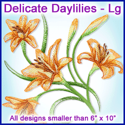 A Delicate Daylilies Design Pack