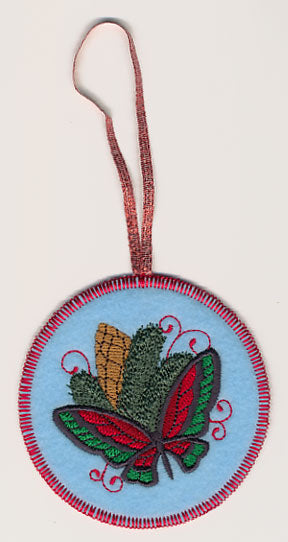 Christmas Butterfly 6 Ornament (In-the-Hoop)