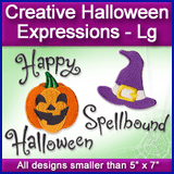 A Creative Halloween Expressions Design Pack