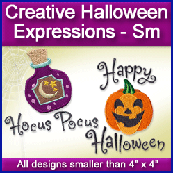 A Creative Halloween Expressions Design Pack