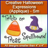 A Creative Halloween Expressions (Applique) Design Pack