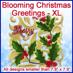 A Blooming Christmas Greetings Design Pack