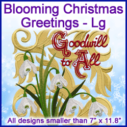 A Blooming Christmas Greetings Design Pack