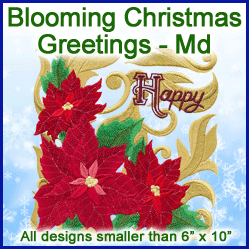 A Blooming Christmas Greetings Design Pack
