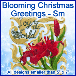 A Blooming Christmas Greetings Design Pack