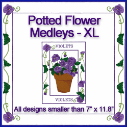 A Potted Flower Medleys Design Pack