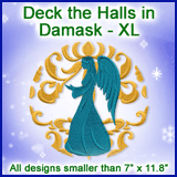 A Deck the Halls in Damask Design Pack