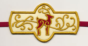 Reindeer Frolic Reindeer Napkin Ring (In-the-Hoop)