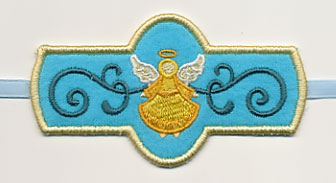 Trumpeting Angel Napkin Ring (In-the-Hoop)