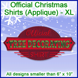 A Official Christmas Shirts (Applique) Design Pack