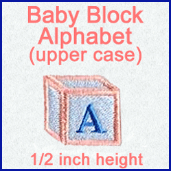 A Baby Block Alphabet Design Pack
