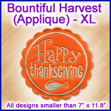A Bountiful Harvest (Applique) Design Pack